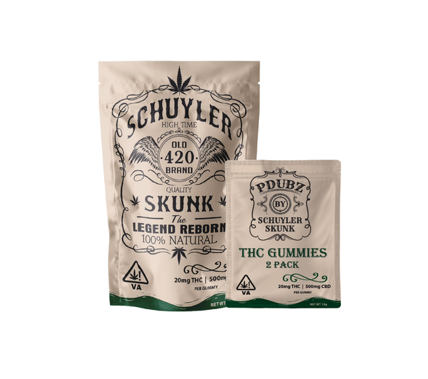 PDUBZ Schuyler Skunk THC Gummies Two Pack