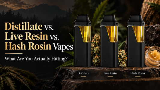 Distillate vs. Live Resin vs. Hash Rosin Vapes: What Are You Actually Hitting?