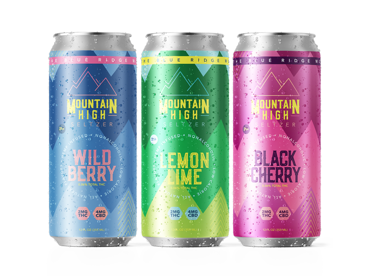 Mountain High Seltzer: 2mg THC + 4mg CBD