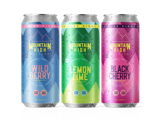 Mountain High Seltzer: 2mg THC + 4mg CBD