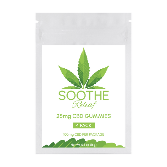 25mg CBD Gummies - 4 Pack