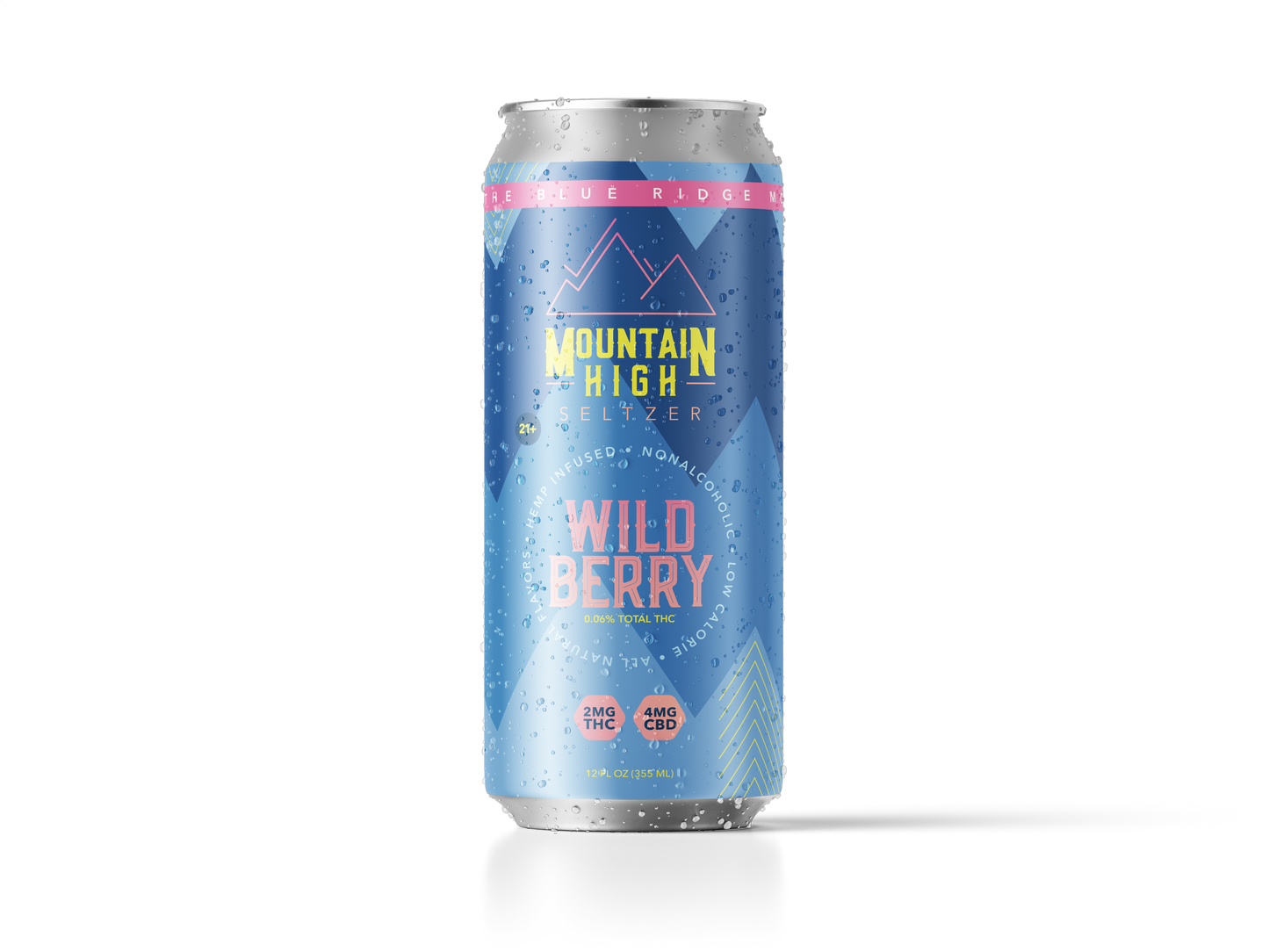 Mountain High Seltzer: 2mg THC + 4mg CBD