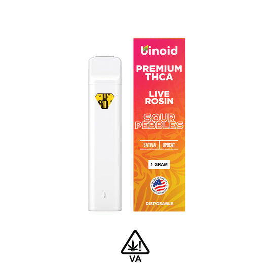 Binoid One Gram THC-A Disposable Vapes: Sour Pebbles Sativa