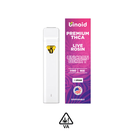 Binoid One Gram THC-A Disposable Vapes: Unicorn Berry Hybrid