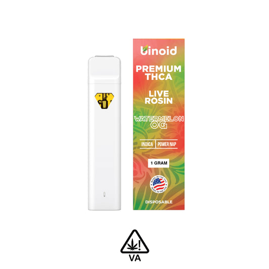 Binoid One Gram THC-A Disposable Vapes: Watermelon OG Indica